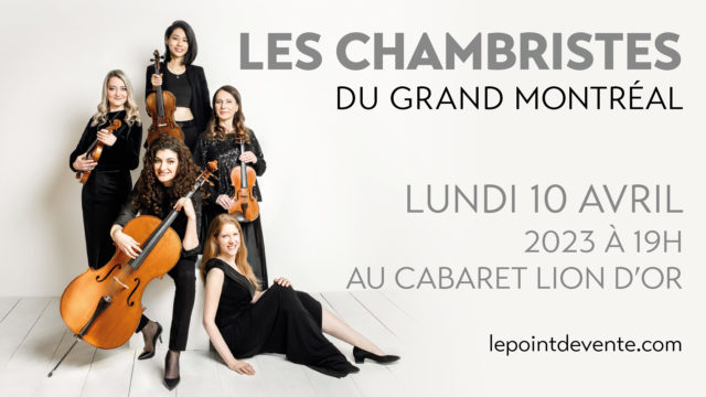 Concert-lancement du premier album des Chambristes du Grand Montréal