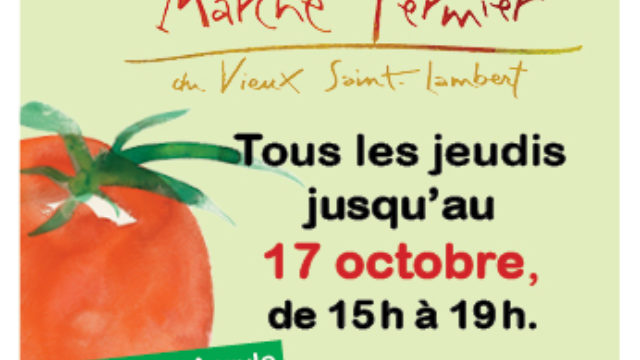 Les jeudis jusqu'au 17 octobre, profitez de votre Marché fermier!