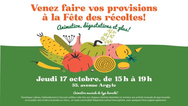 La Fête des récoltes au Marché fermier