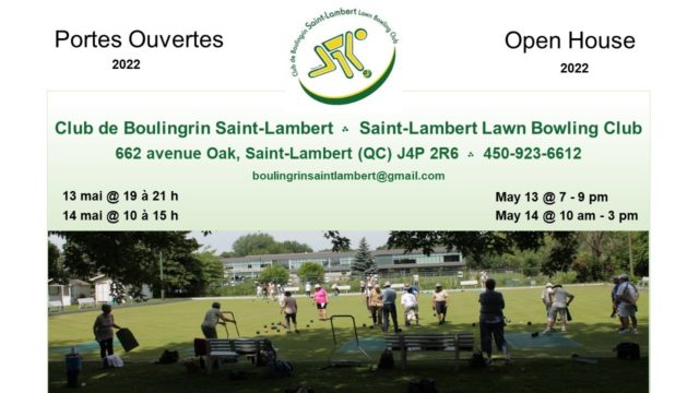 Open House at the Saint-Lambert Lawn Bowling Club