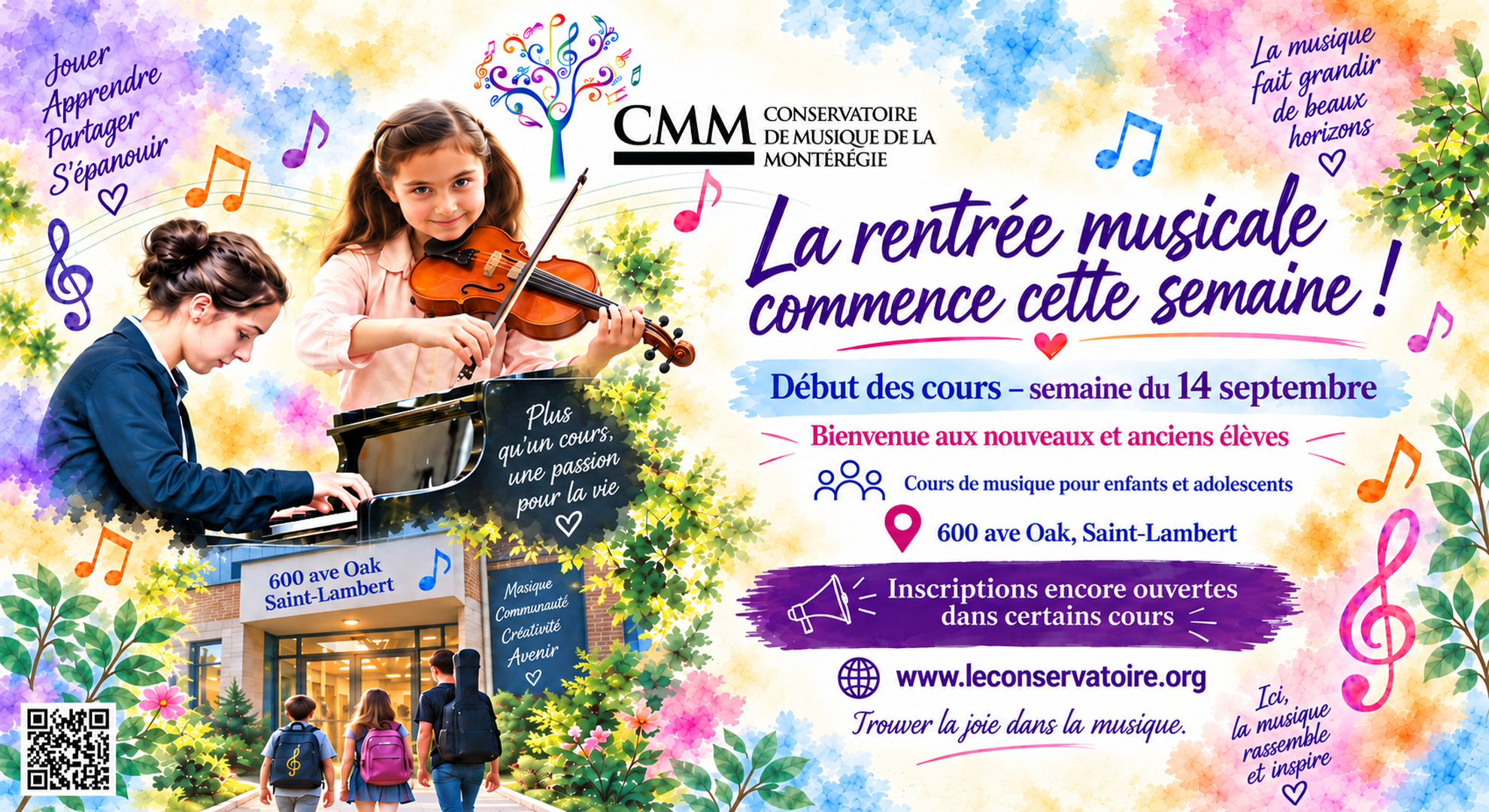 Une rentrée musicale pleine d’enthousiasme!